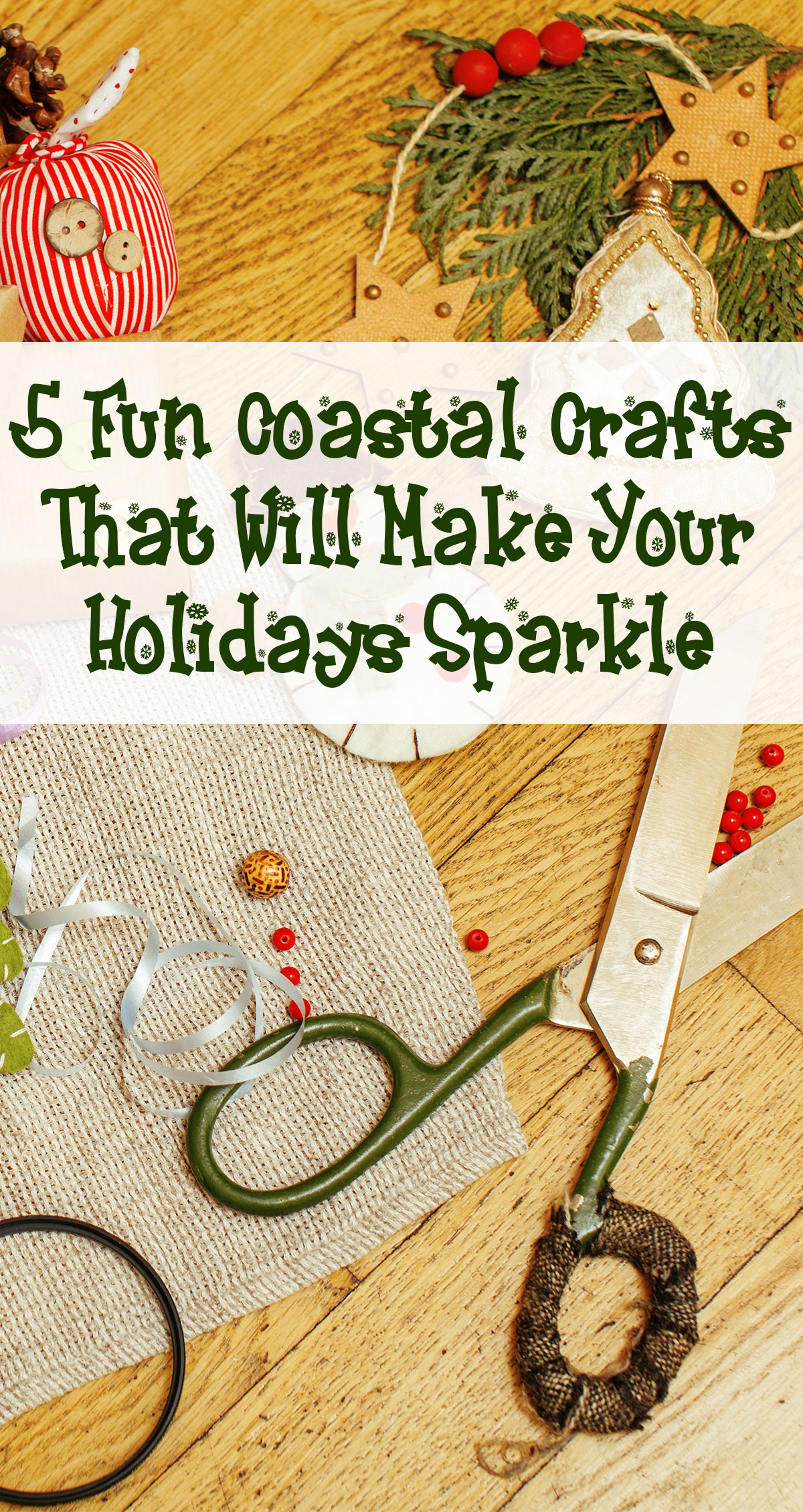 5 Fun Coastal Crafts That Will Make Your Holidays Sparkle Pin